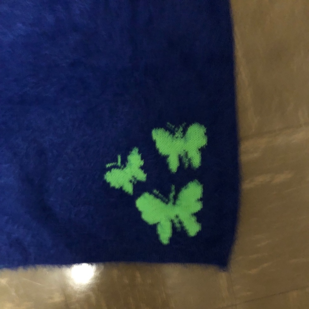Delias X Dollskill Blue Fuzzy Butterfly Skirt - Picture 3 of 4